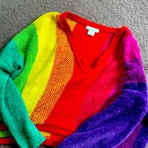 Rainbow crop top